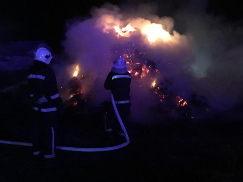 На Херсонщині палало 10 тонн сіна