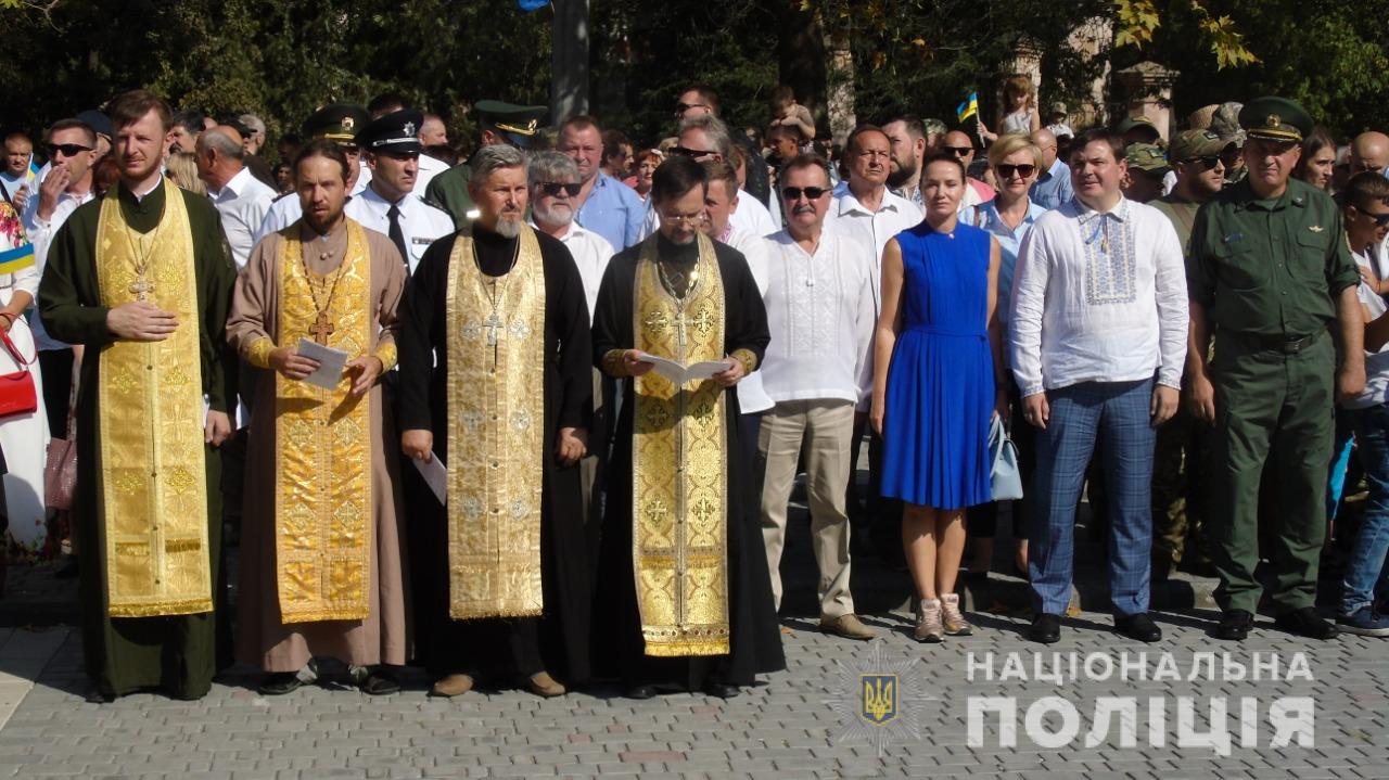 Керівництво поліції Херсонщини взяло участь в урочистостях до Дня Незалежності України