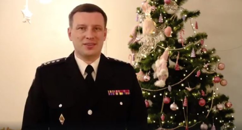 Начальник ГУНП області привітав  жителів Херсонщини з прийдешніми святами